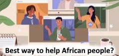People see and join the salon on the topic of How to Help African People