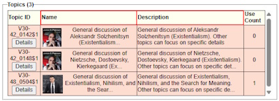 Topics related to existentialism
