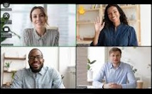 A Teams or Zoom or Google Meet Social Salon meeting