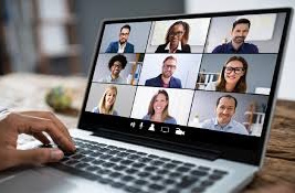 A Teams or Zoom or Google Meet Social Salon meeting